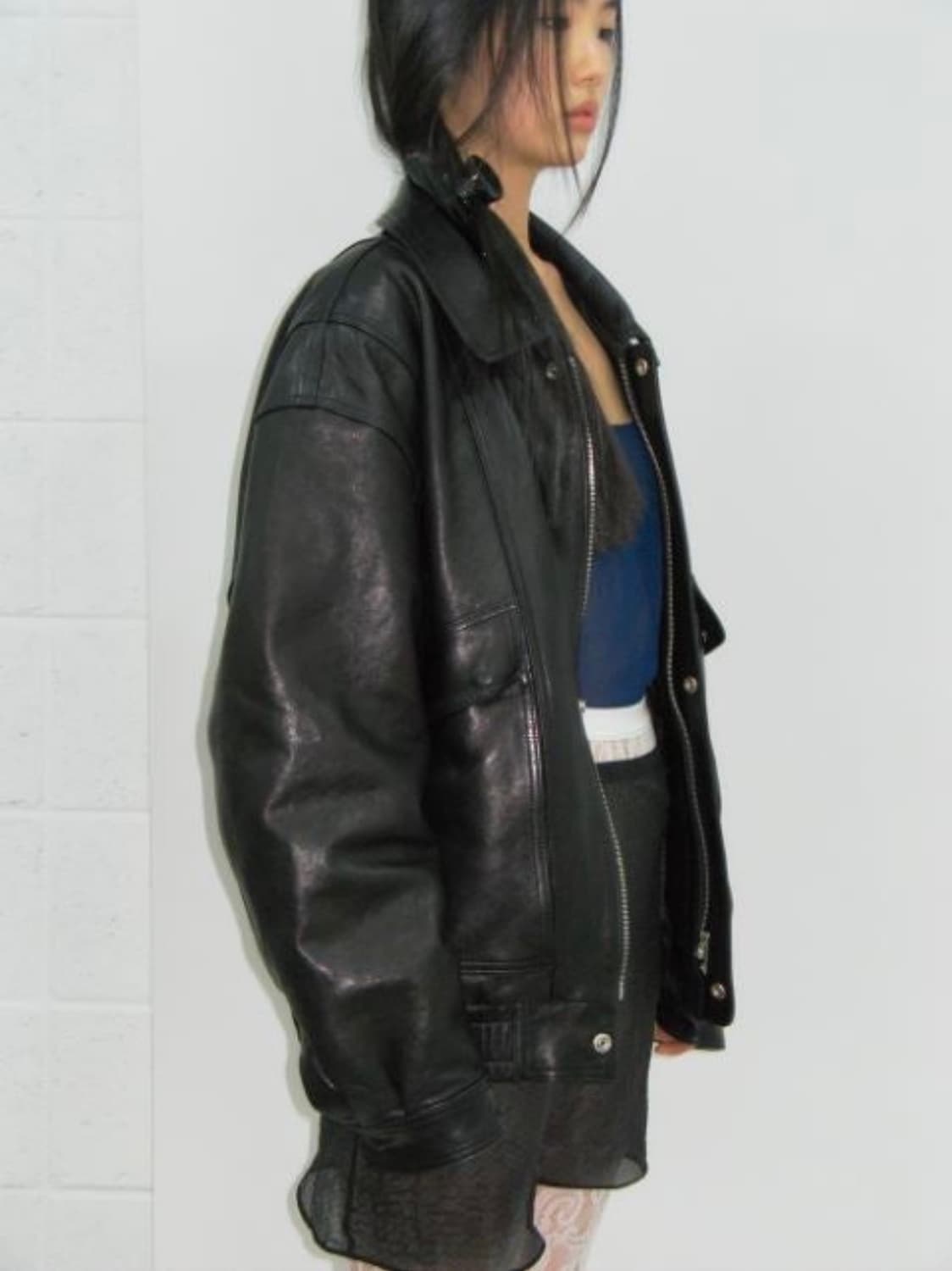 캐롤쇼페 레더 자켓 판매 / Daddy Leather Jacket 상품이미지3