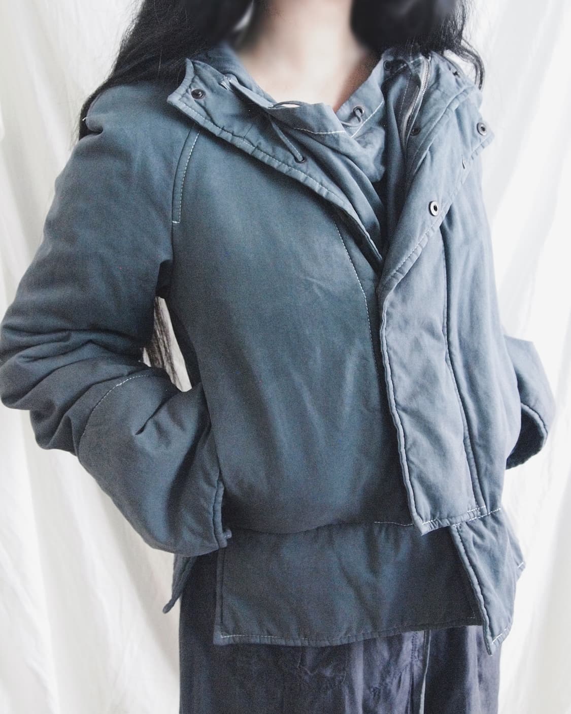 구찌 00s asymmetric aviator’s jacket 상품이미지4