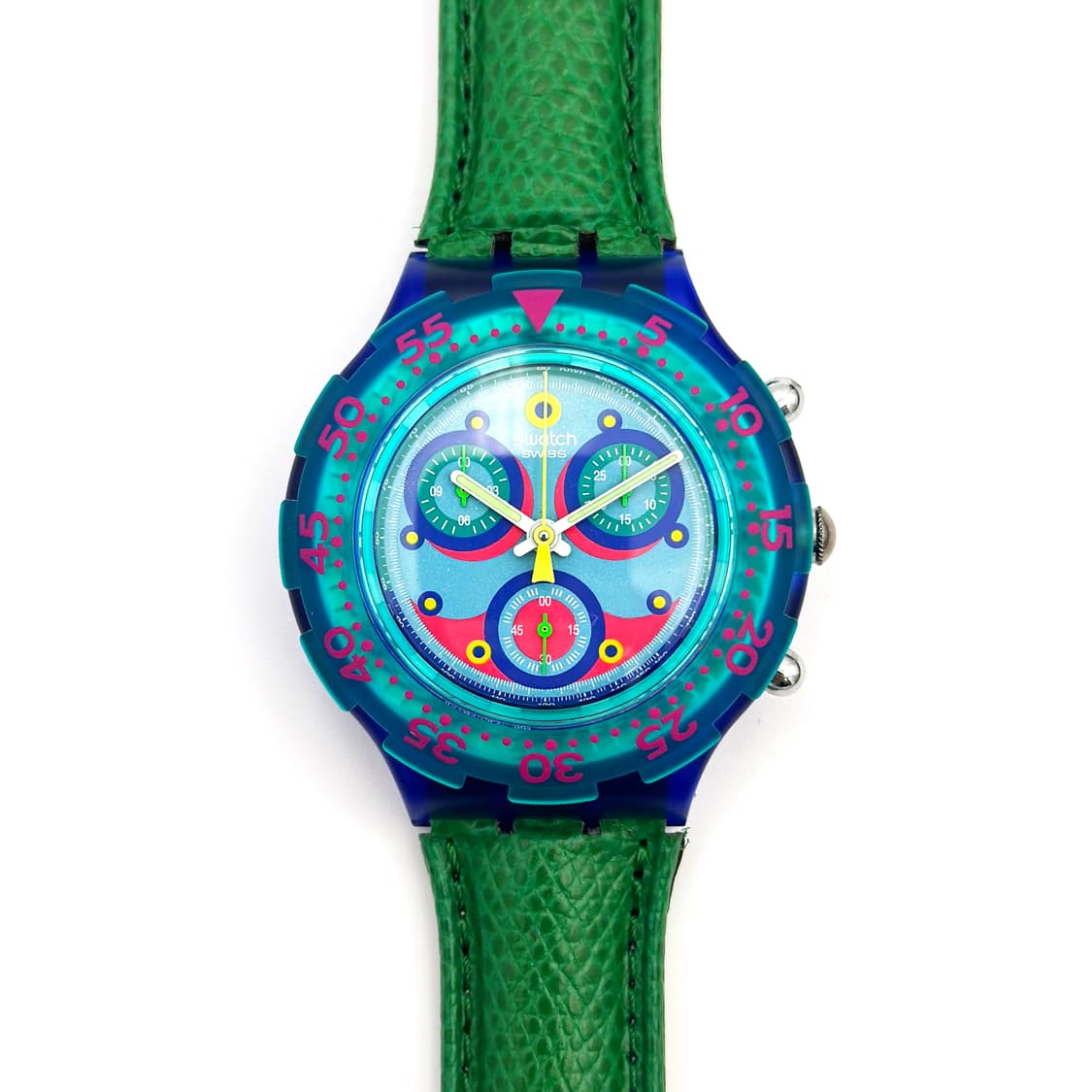 94년판 빈티지 스와치 아쿠아크로노 blue sky 상품이미지3