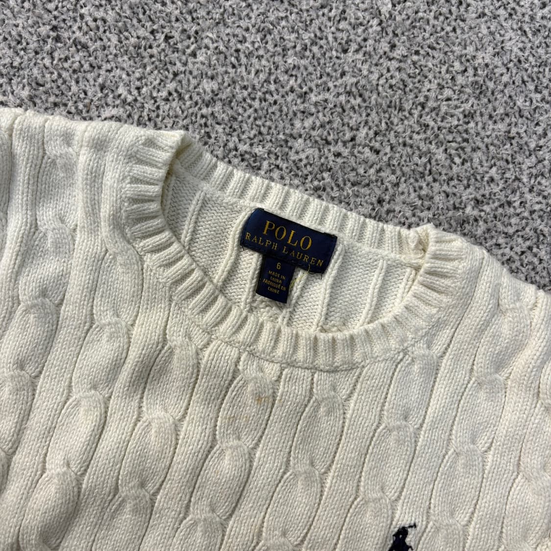 6 폴로 랄프로렌 키즈 케이블 니트 긴팔 0421J 상품이미지2