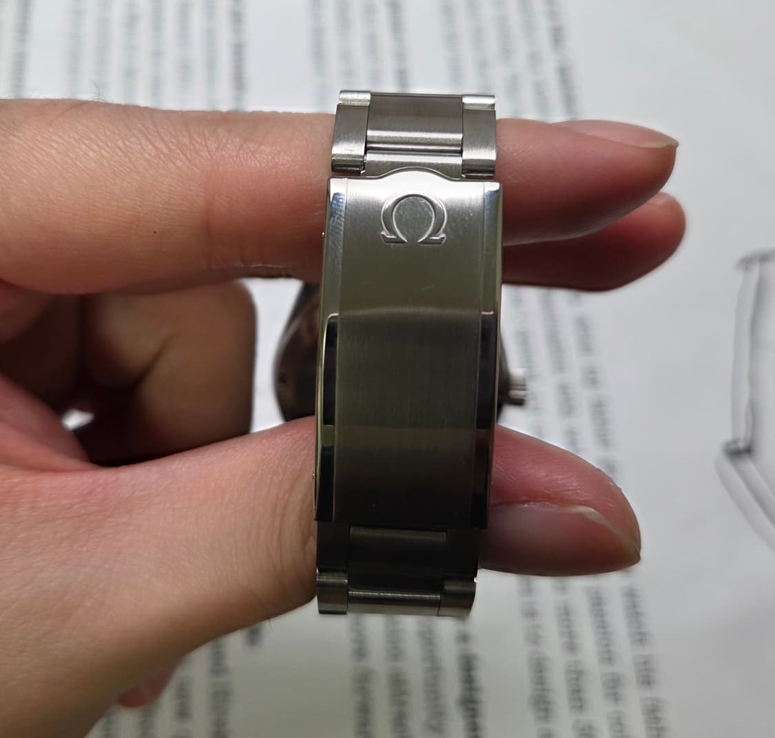 레어] 빈티지 오메가 제네브 데이데이트 희귀 동심원 다이얼 통줄 브레이슬 상품이미지8