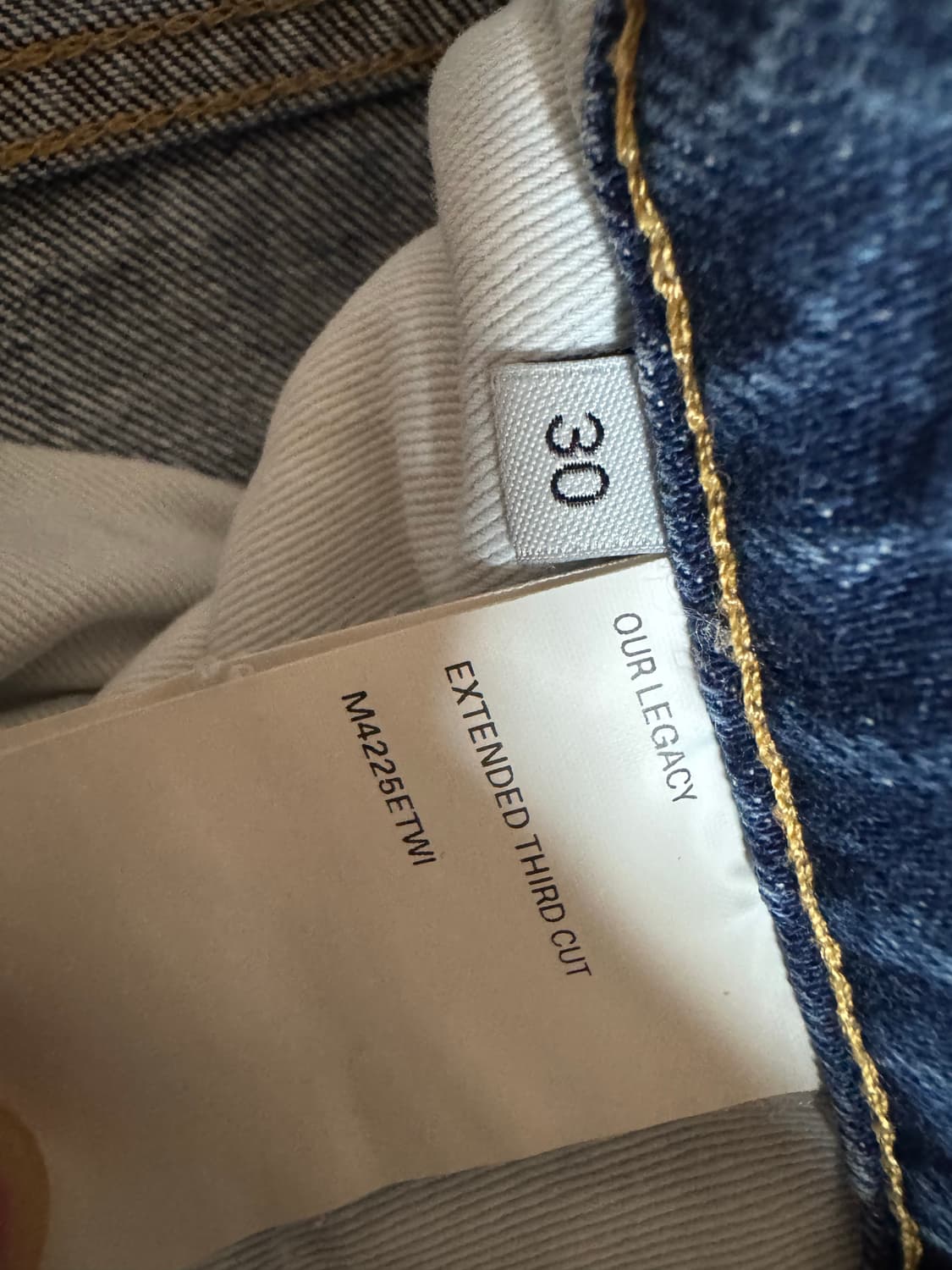 아워레가시 익스텐디드 써드컷 블루 데님 팬츠 상품이미지4