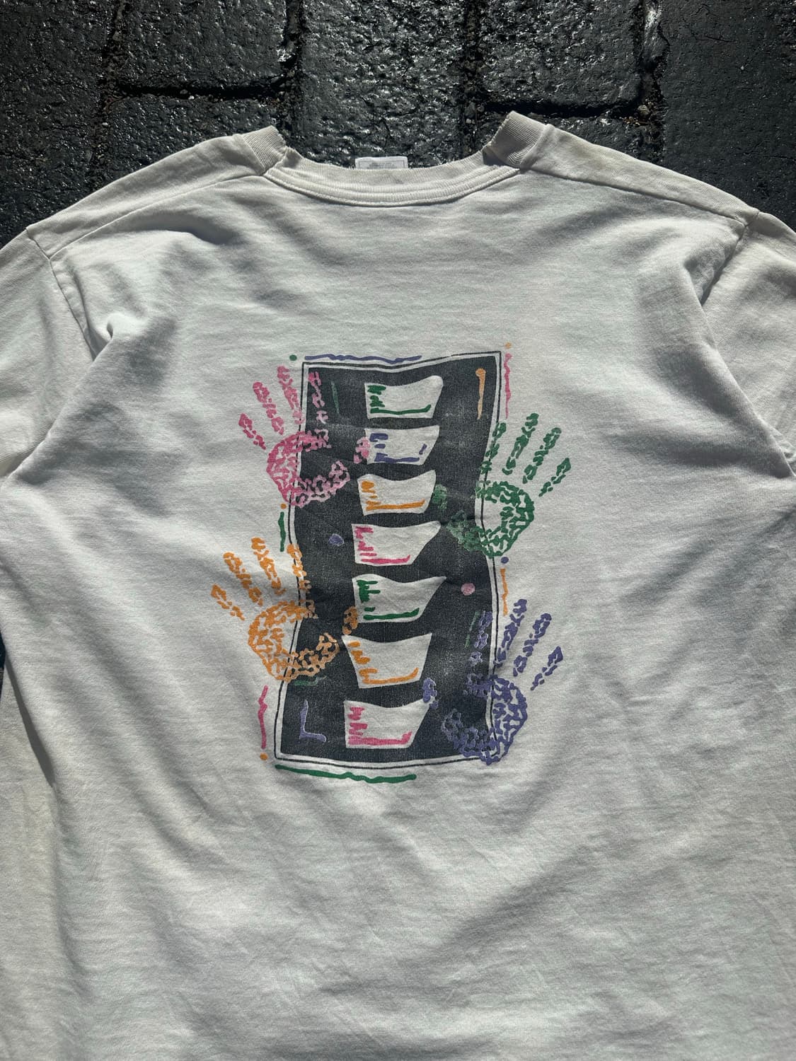 00‘s Fruit of the loom hand paint T 상품이미지2