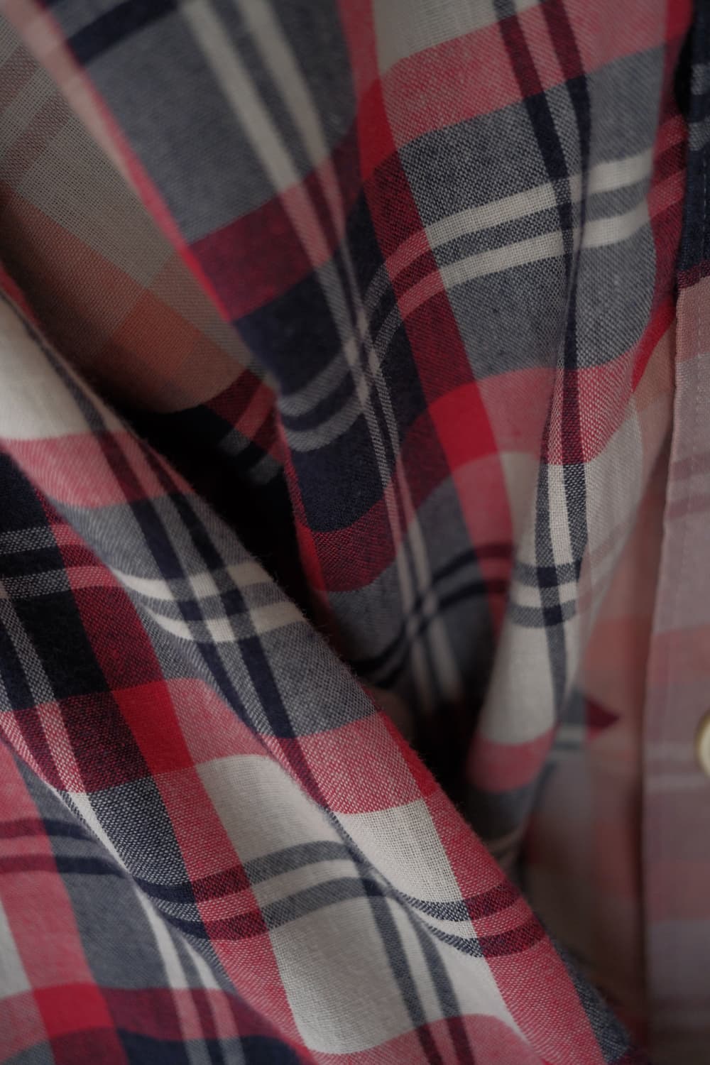 Dot red check shirt (tanaka era) 상품이미지5