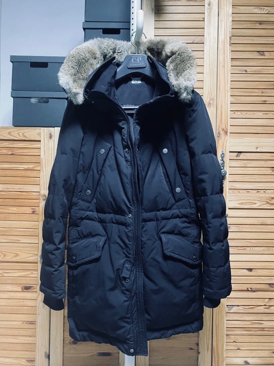 (특A급) C.P. 컴퍼니 바라클라바 고글 노르지 마운틴 블랙패딩 100 상품이미지1