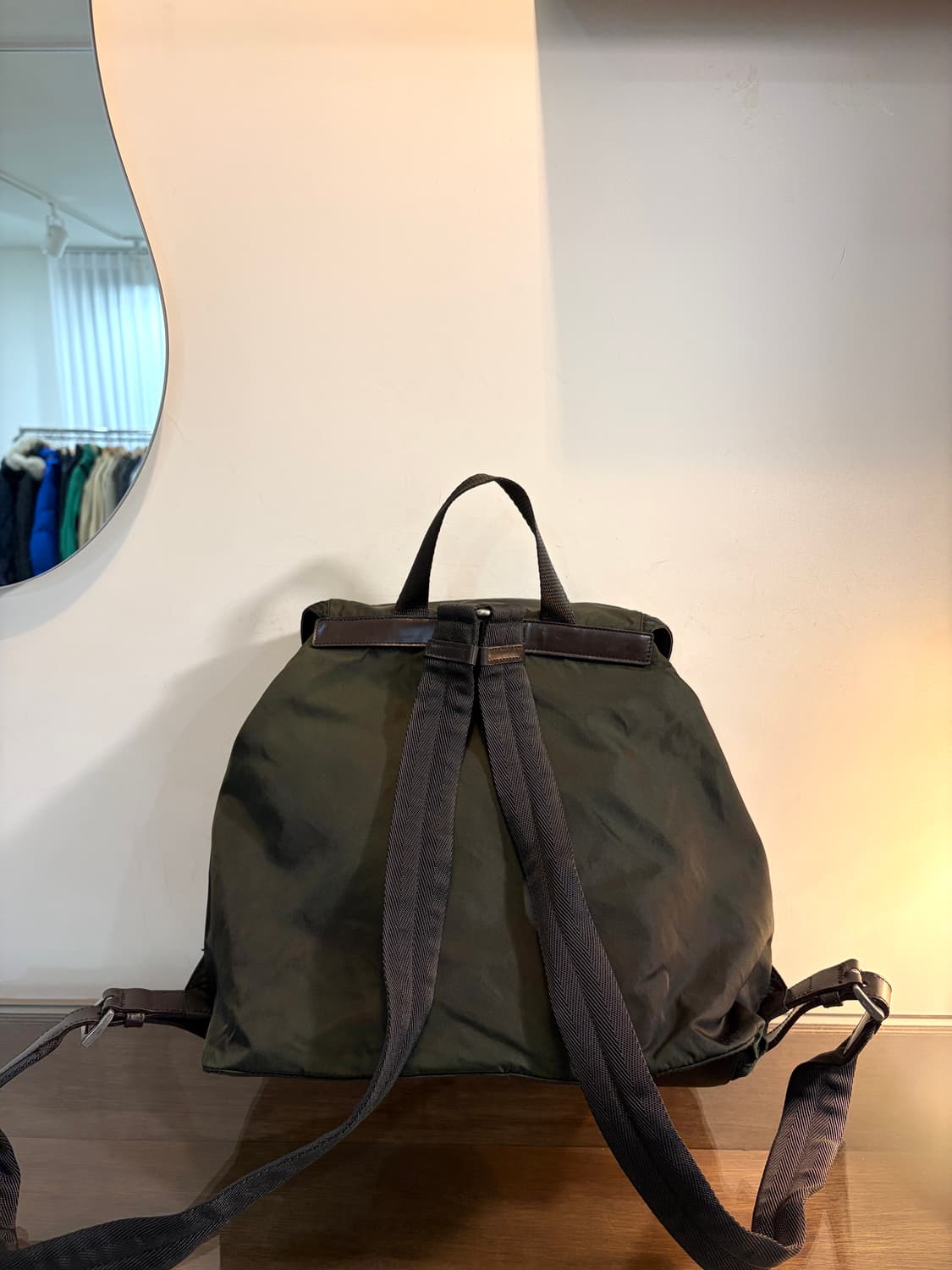 PRADA 프라다 투포켓 리나일론 백팩 상품이미지6