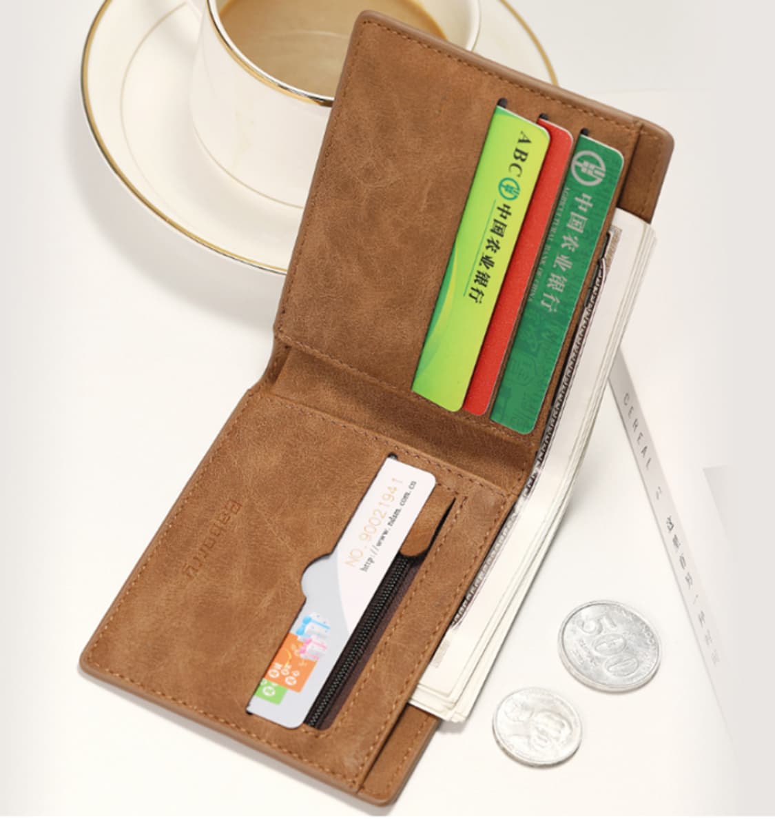 남성용 스웨이드 반지갑 판매 상품이미지4