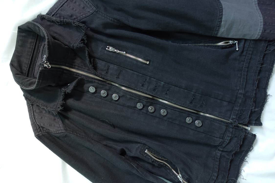 Button color block jacket 상품이미지2