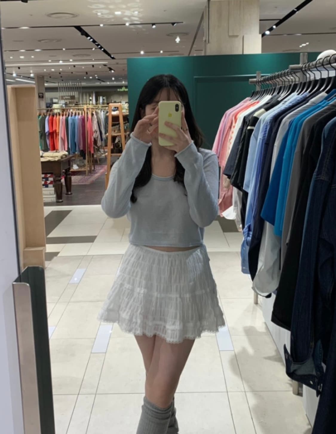 [리에뜨 Riette] 샌디 유넥 니트 (소라) 상품이미지3