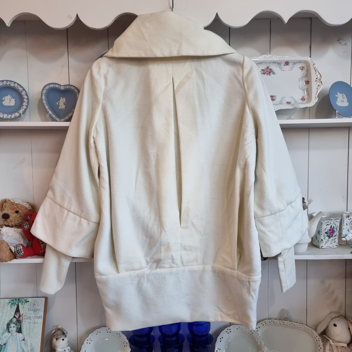 일본 빈티지 더블버튼 하프코트 상품이미지6