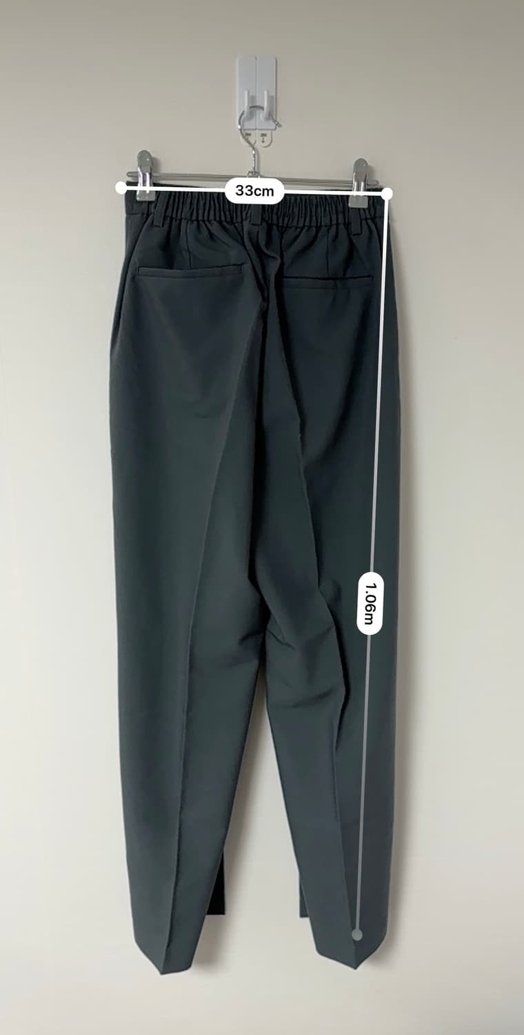 F) 그레이 와이드 슬랙스 상품이미지3