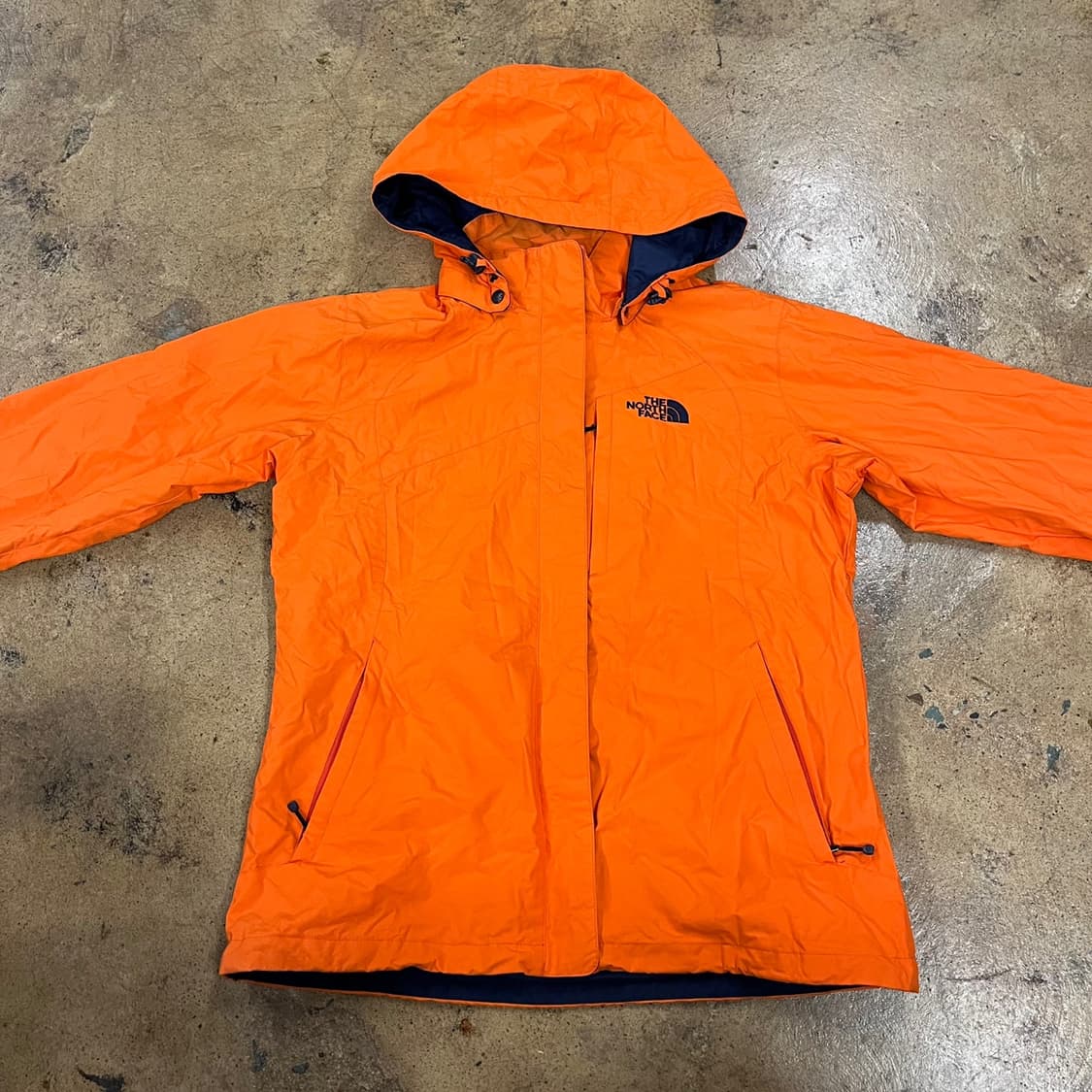 [정품/L] 노스페이스 오렌지색 후드 바람막이 자켓 b14 상품이미지3