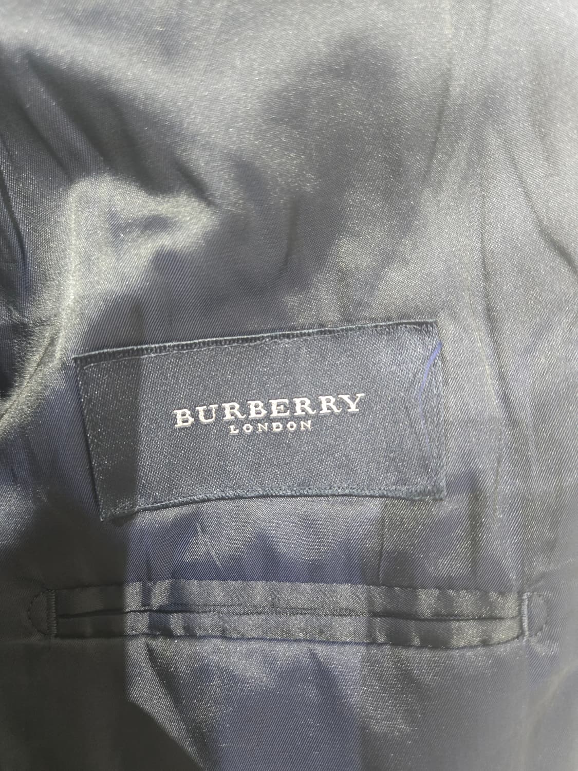 버버리 모직 남성 정장 자켓 블랙 블레이저 상품이미지5