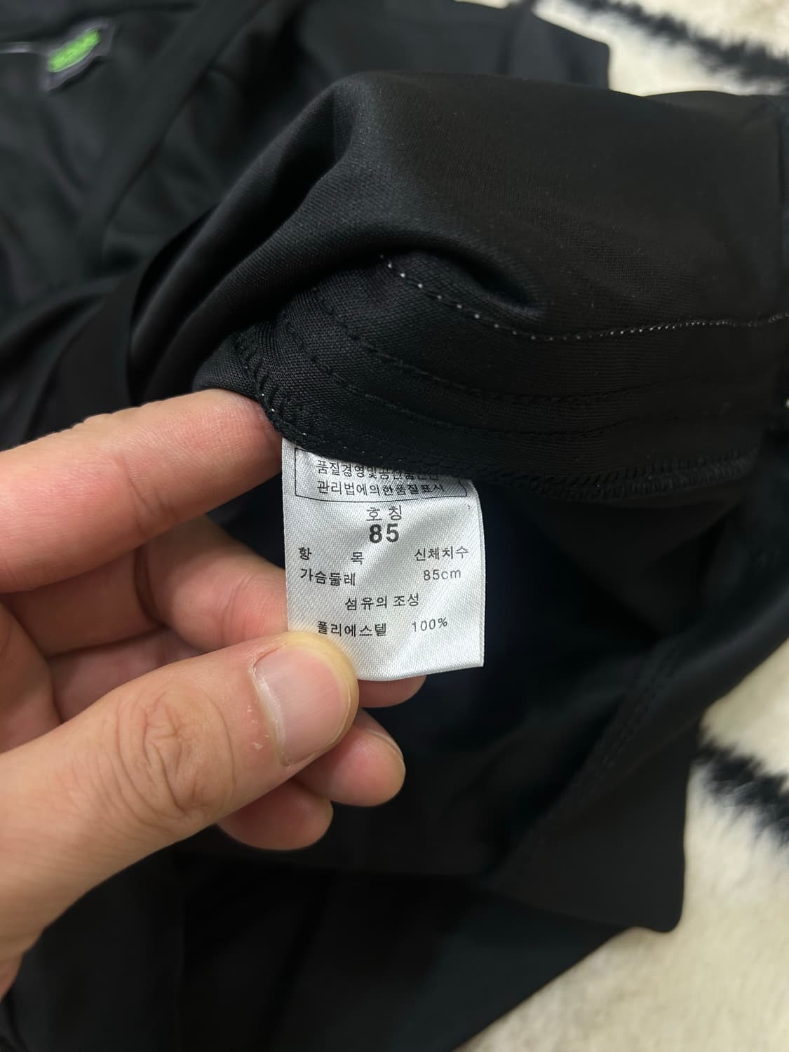 [XS]본더치 V넥 크롭 후드 져지/블랙 상품이미지5