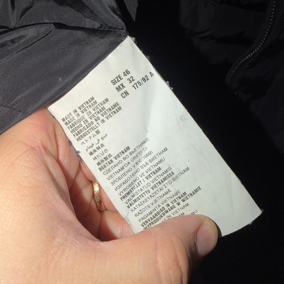 미우미우 후드 오리털 야상 점퍼 46 (오버핏 77까지) 상품이미지8