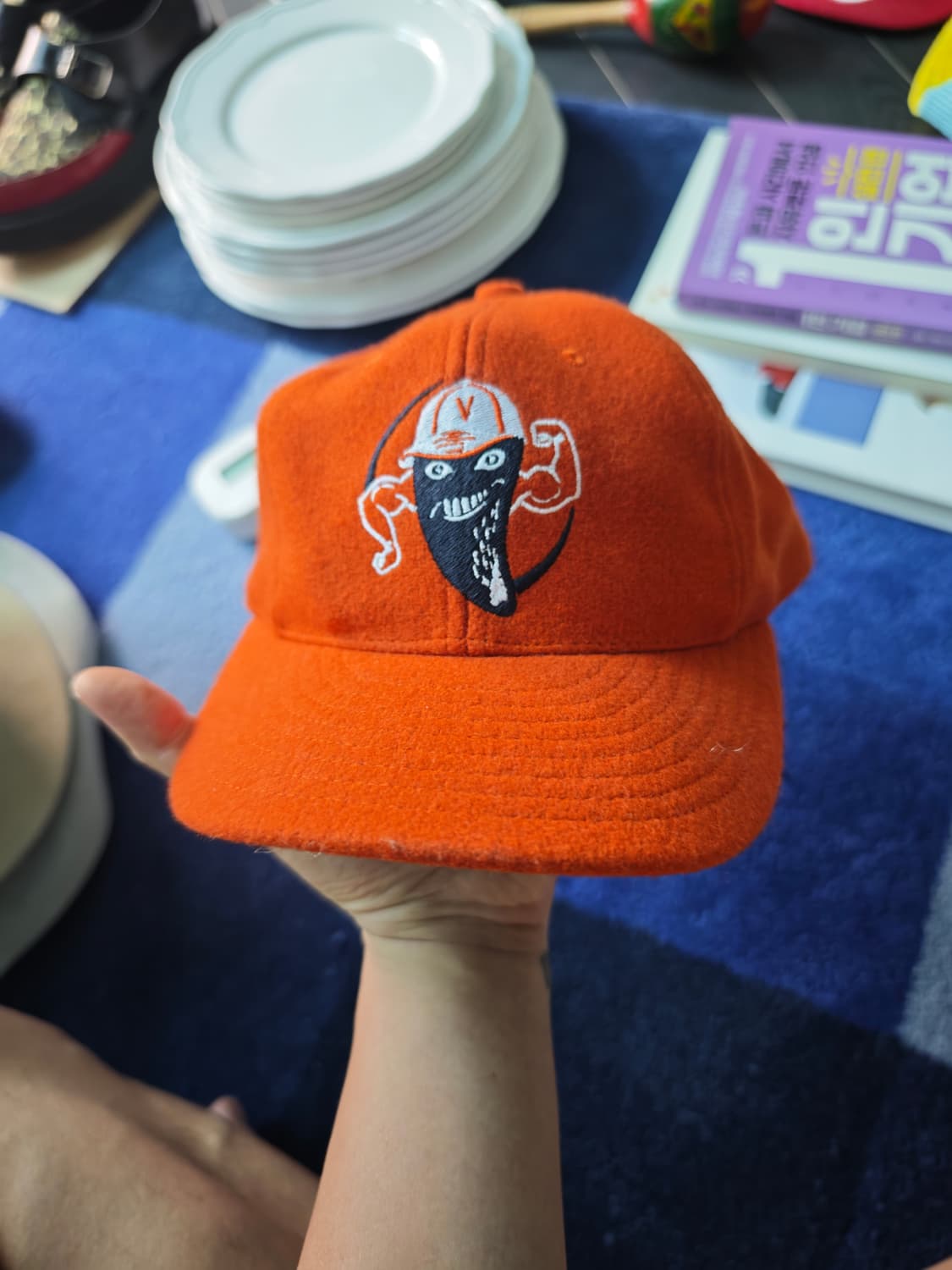 이벳필드 Ebbets Field 오렌지 볼캡 상품이미지1