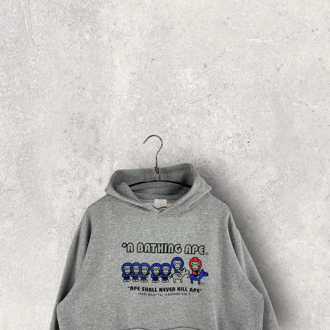 베이프 00‘s 베이비 마일로 로고 후드 상품이미지3