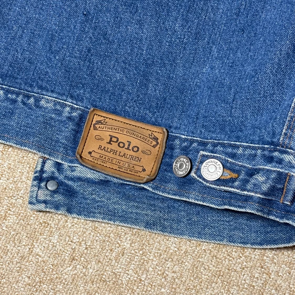 폴로 덩가리 성조기 데님자켓 XL 상품이미지7