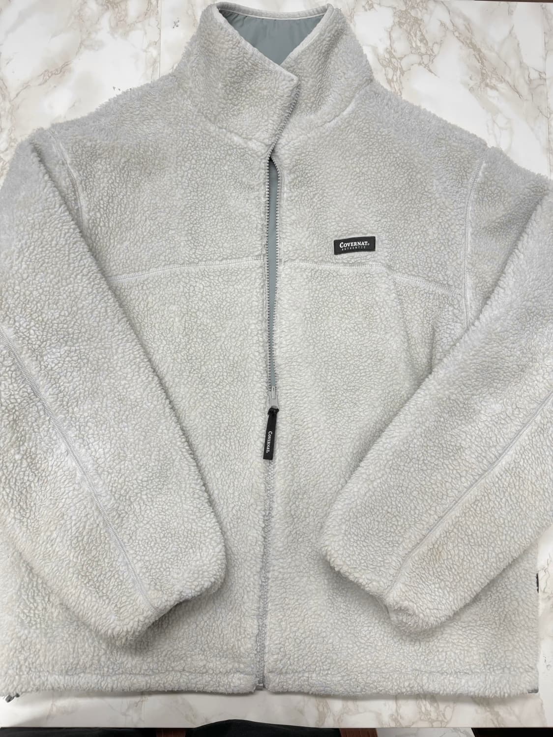 커버낫 리버시블 플리스 민트그레이 [XL] 상품이미지2