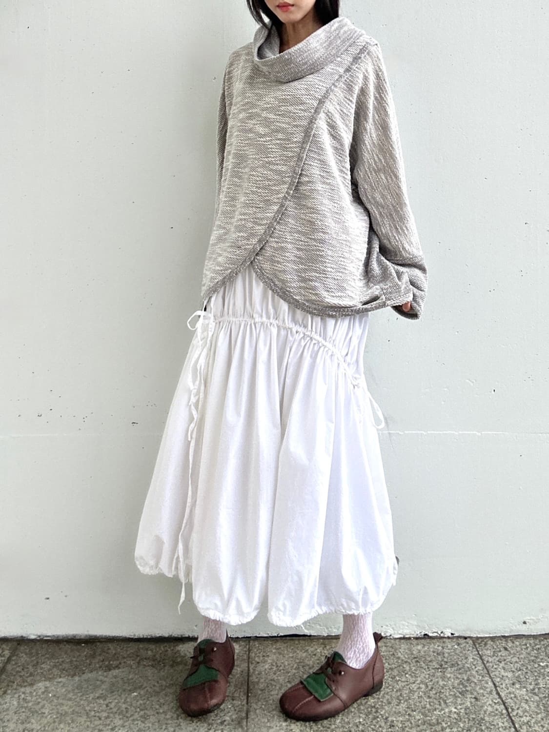 3 point shirring skirt / white 상품이미지2
