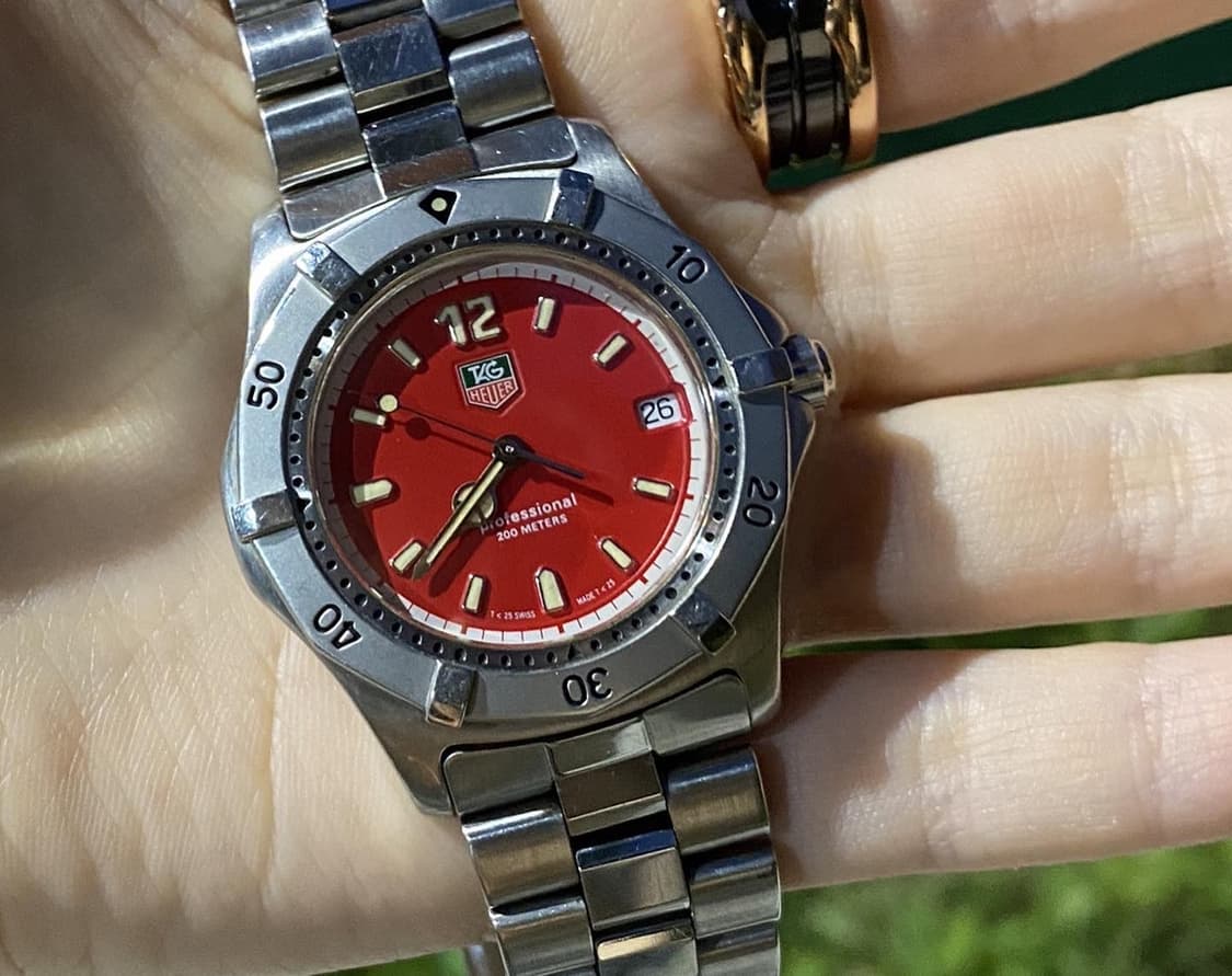 극레어 태그호이어 프로페셔널 38mm 적판 wk1114 상품이미지1