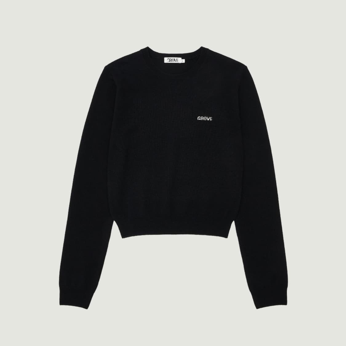 그로브 엘레나 L/S 니트 블랙 상품이미지1