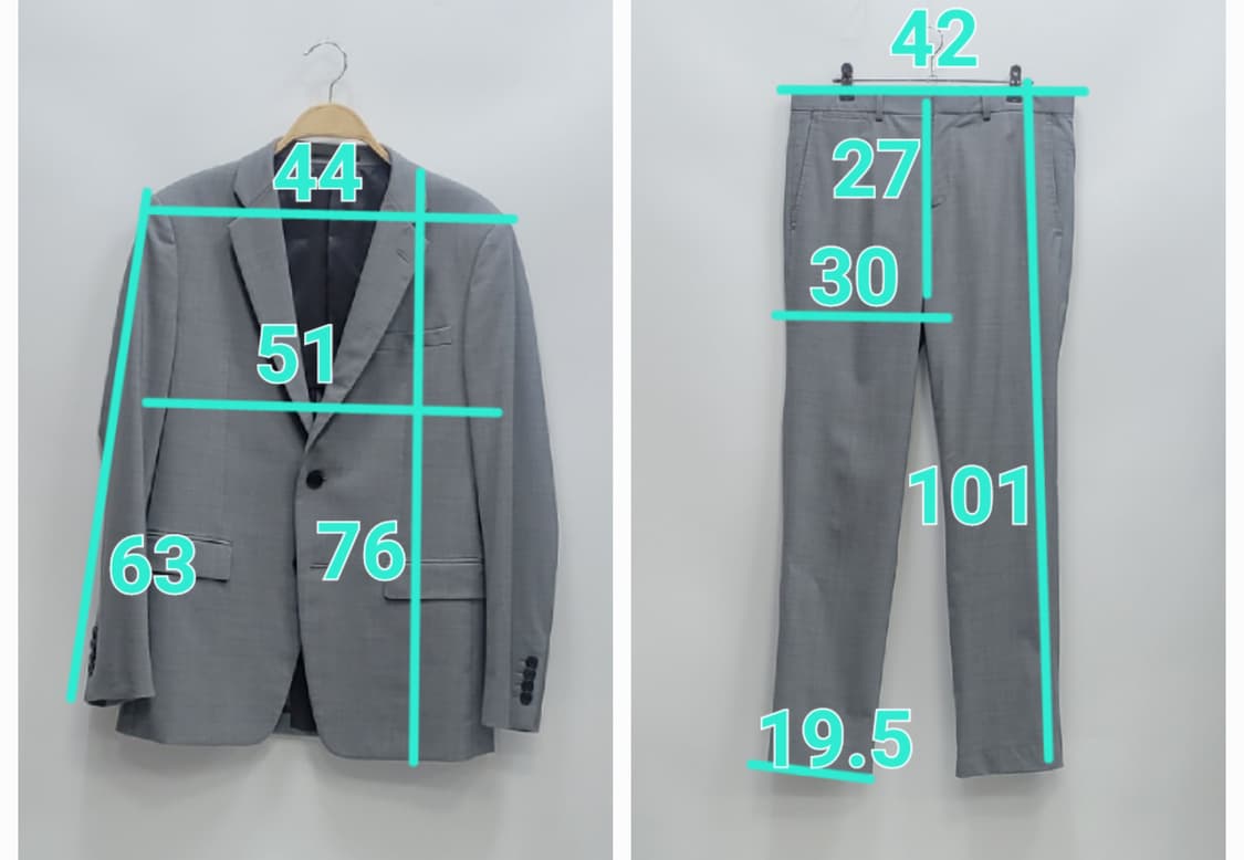 theory 띠어리 버진 울 정장 셋업 / 남 38 (바지 31)
 상품이미지10