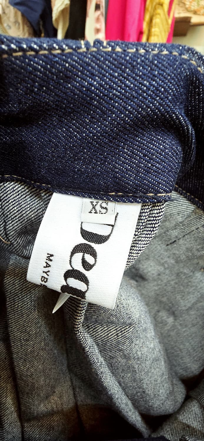 허단33/ xs  메이비베이비 데님 플리츠 스커트 상품이미지6