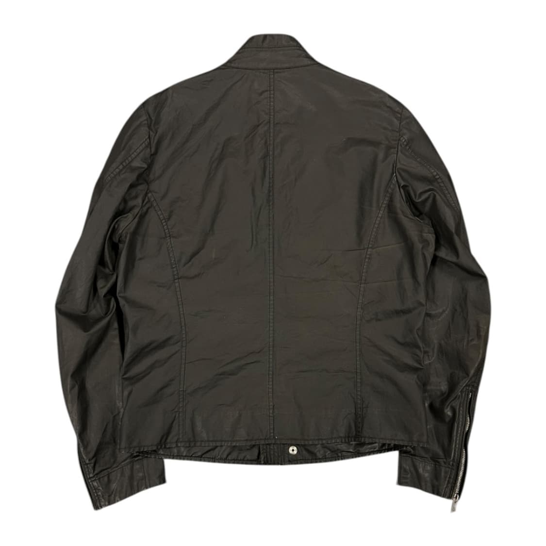 L) 디젤 블랙 코팅 코튼 바이커 자켓 상품이미지5