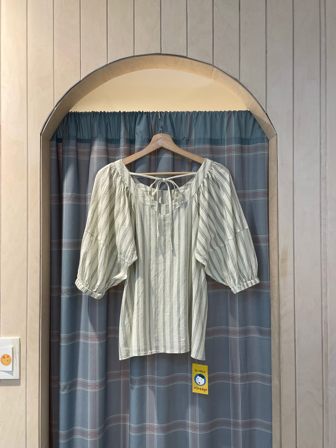 일본빈티지 모리걸 백리본블라우스 상품이미지4