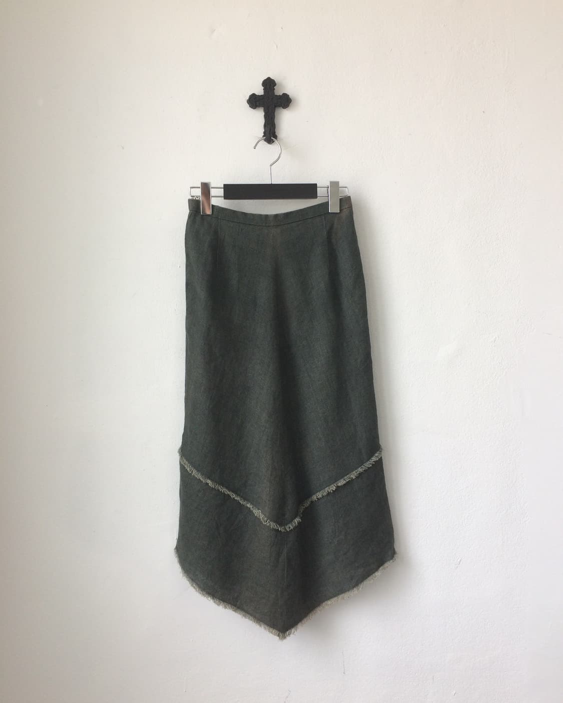 Fringe point western mood long skirt 상품이미지2
