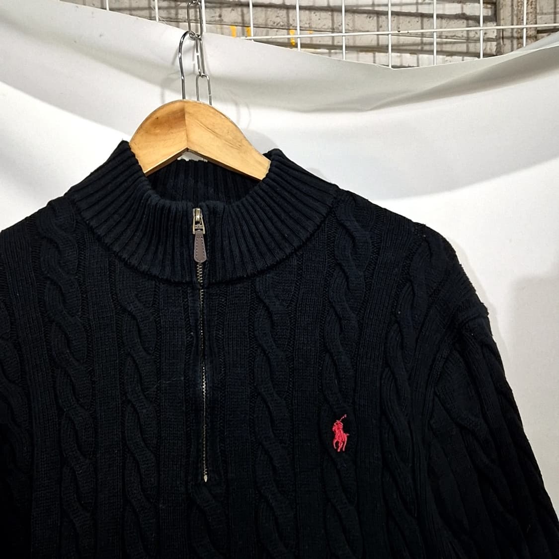 폴로 랄프로렌 하프집업 케이블 니트 상품이미지2