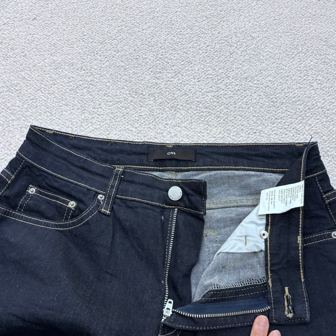 L ORR 진청 스트레이트 데님 팬츠 0424E 상품이미지4