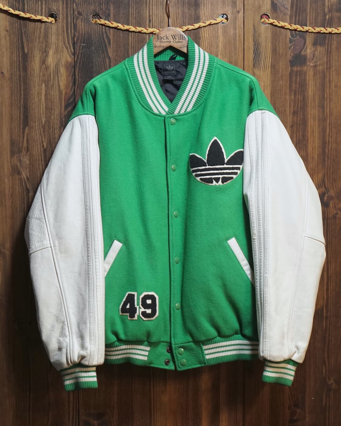 아디다스 캐나다 오리지널 레더 바시티자켓 상품이미지1