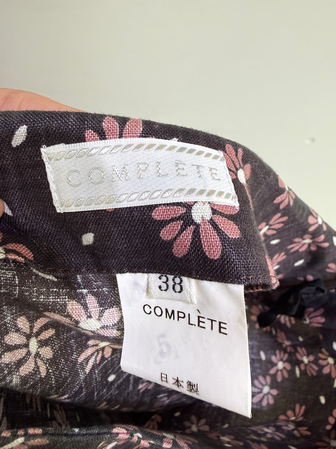 COMPLETE (Made in Japan) 플로랄 패턴 롱스커트  상품이미지5