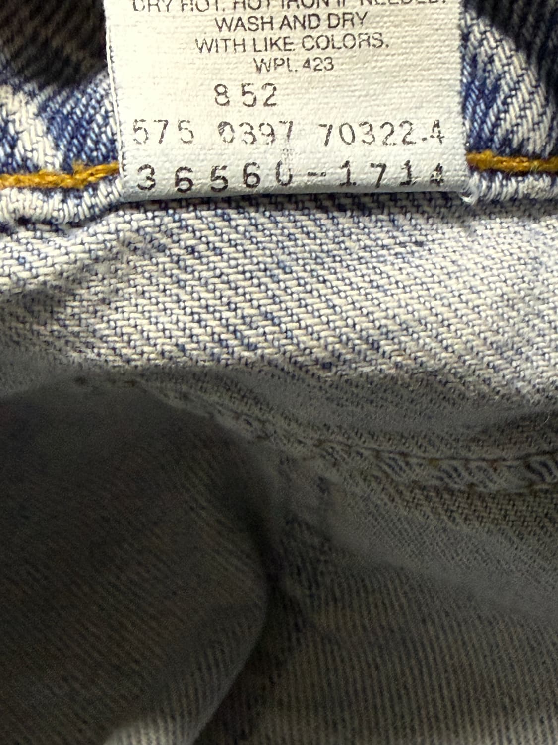 90s usa 리바이스 560 데님 쇼츠 반바지 오렌지 탭 상품이미지5