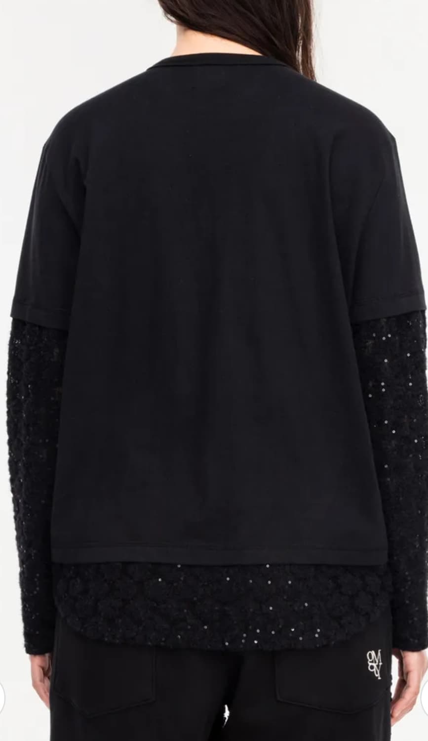 [새상품] 김미더영 G_HEM KNIT T_SHIRT / BLACK 상품이미지7