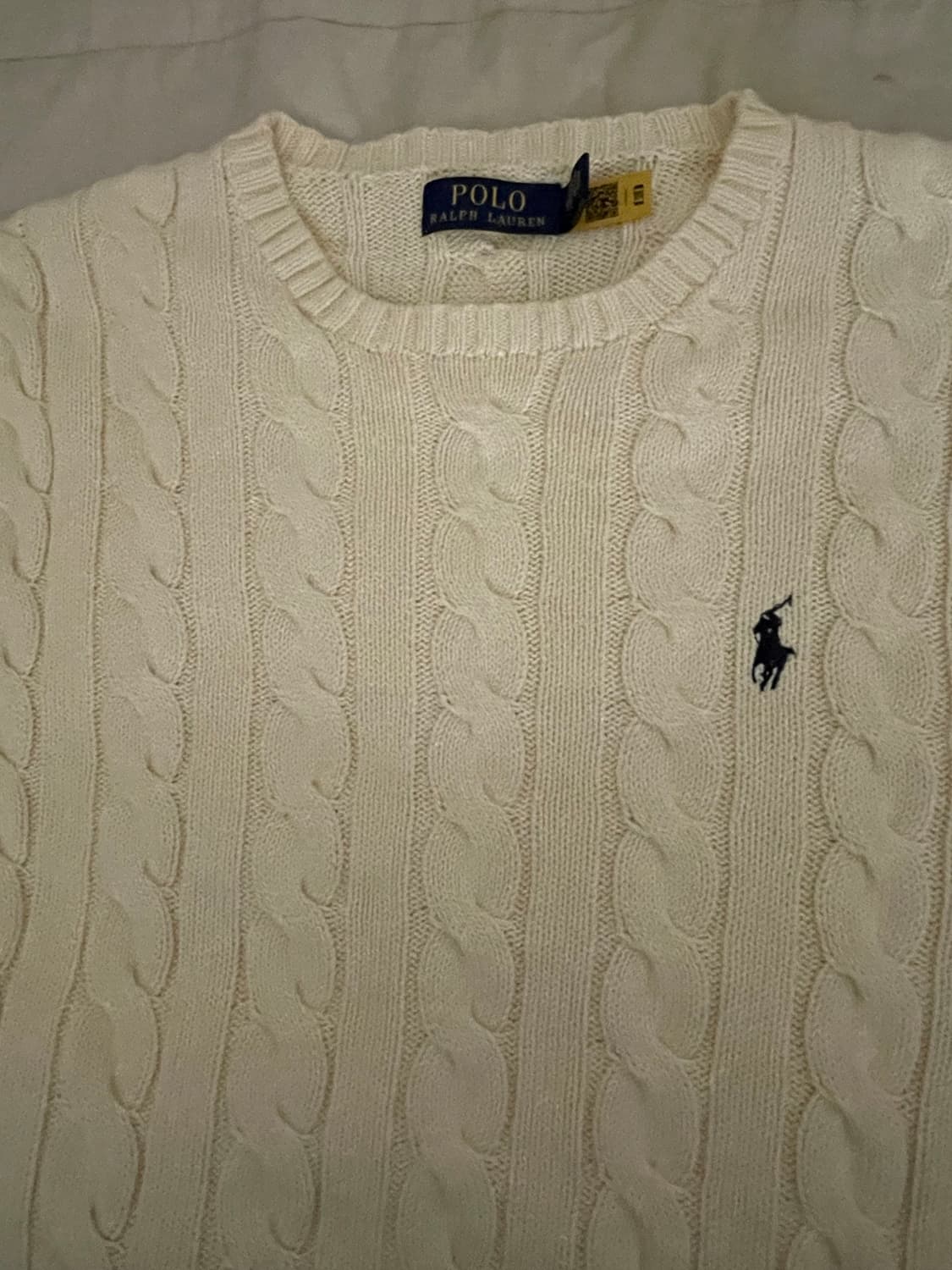 폴로 아이보리 니트 상품이미지3