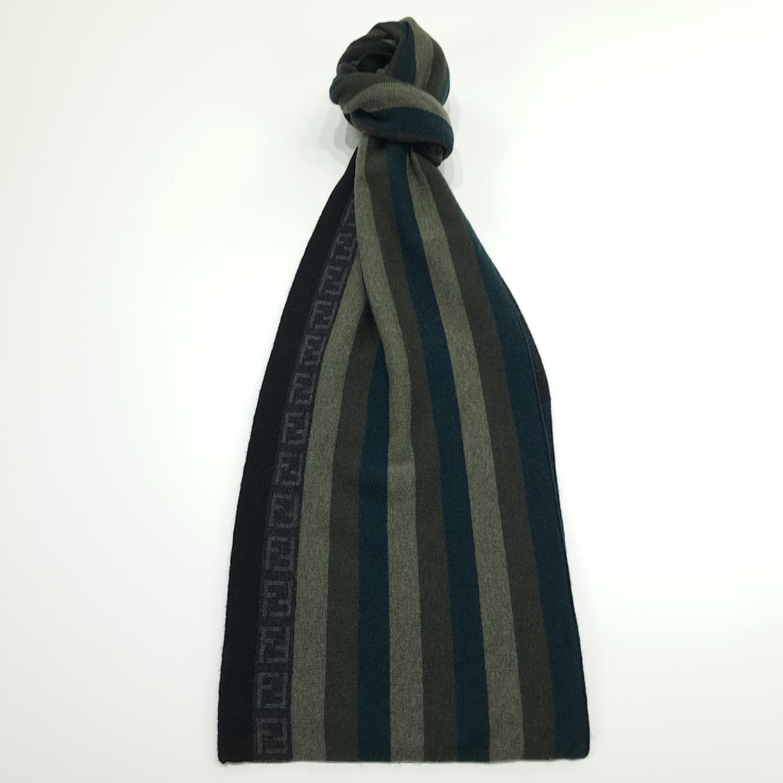 MX300 펜디 스트라이프 FF 패턴 울 캐시미어 목도리 머플러 상품이미지1