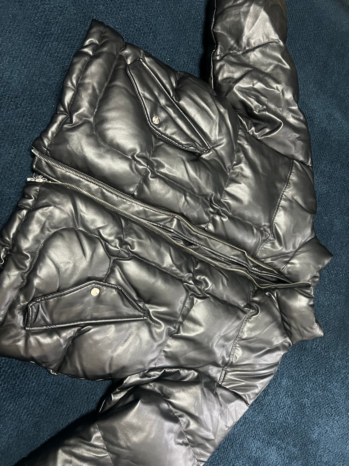 비바스튜디오 LEATHER PUFFER 패딩 상품이미지2