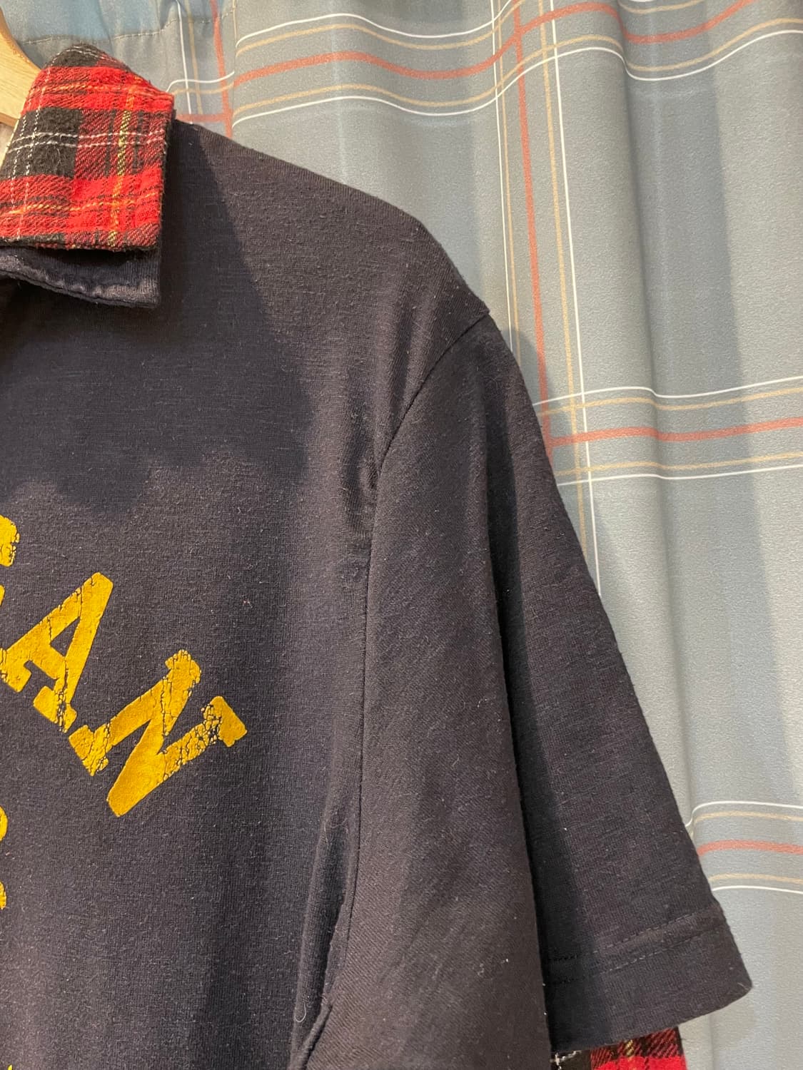 일본빈티지 펑크 프레피룩 레이어드티셔츠 상품이미지5