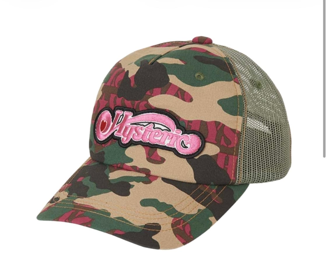 히스테릭글래머 우드랜드 HYS 메쉬 캡 카키 상품이미지1