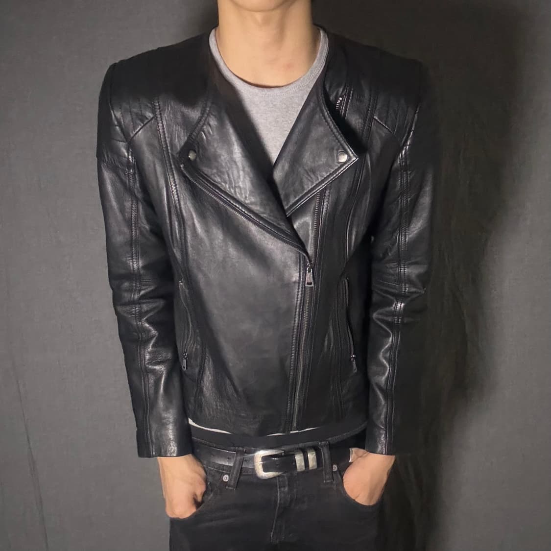 vintage rider leather jacket 상품이미지1