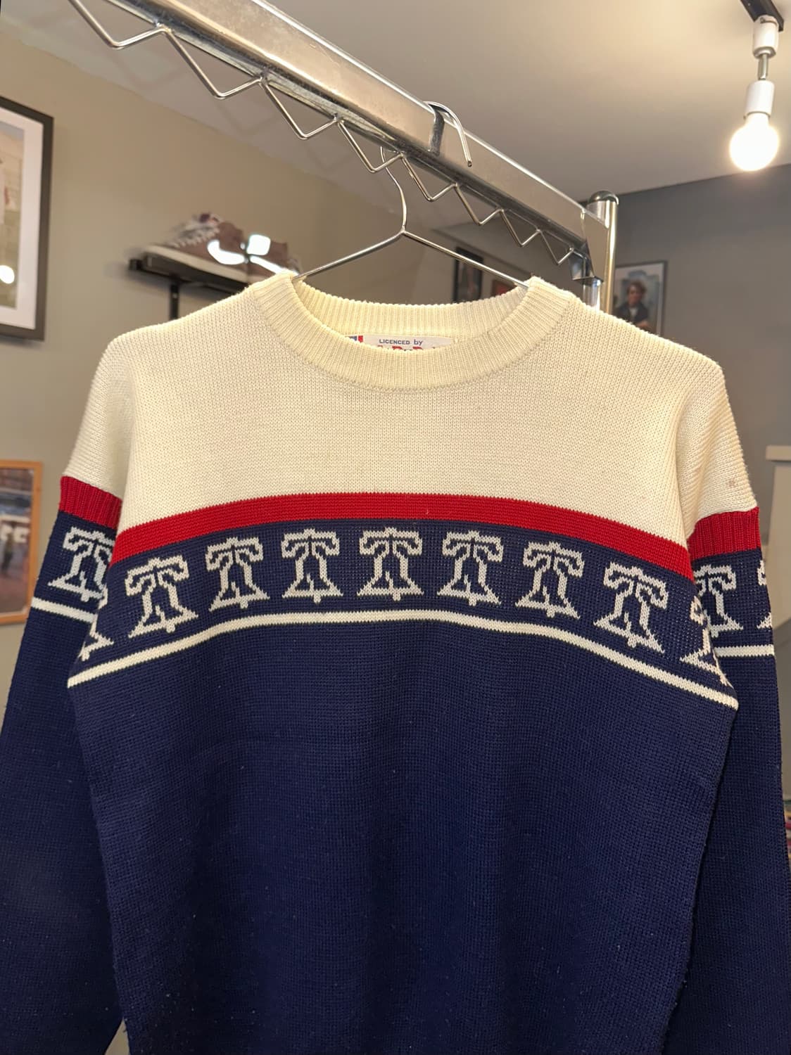 80‘s Liberty Bell ethnic pattern knit 상품이미지5