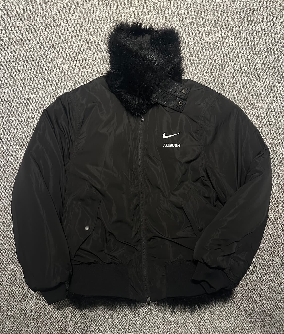 나이키 x 앰부쉬 리버시블 퍼 자켓 m 상품이미지4
