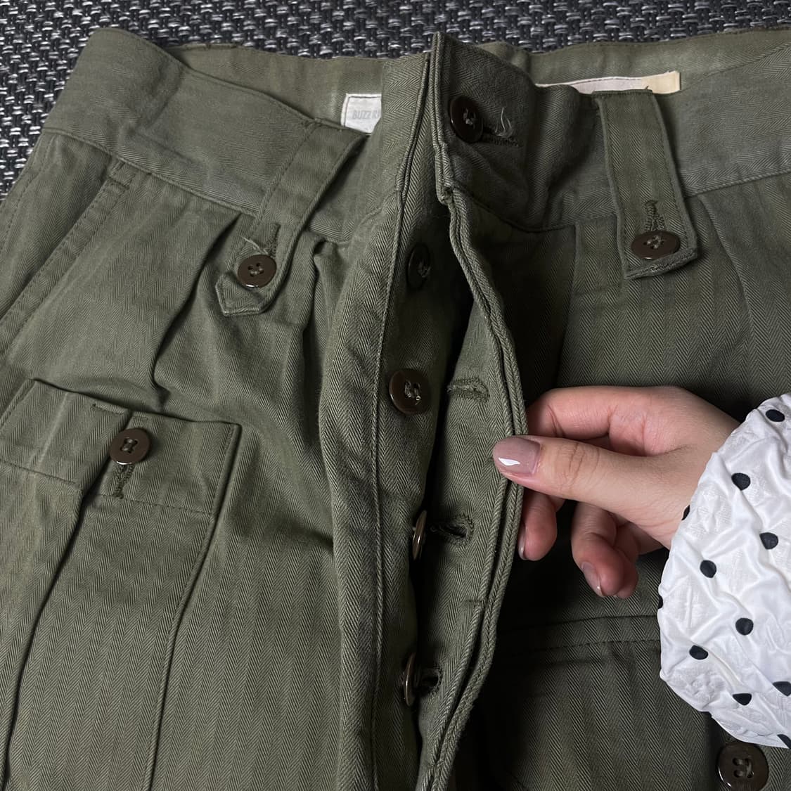 (32) 펜니카 카키 5버튼플라이 아미 밀리터리 팬츠 상품이미지6