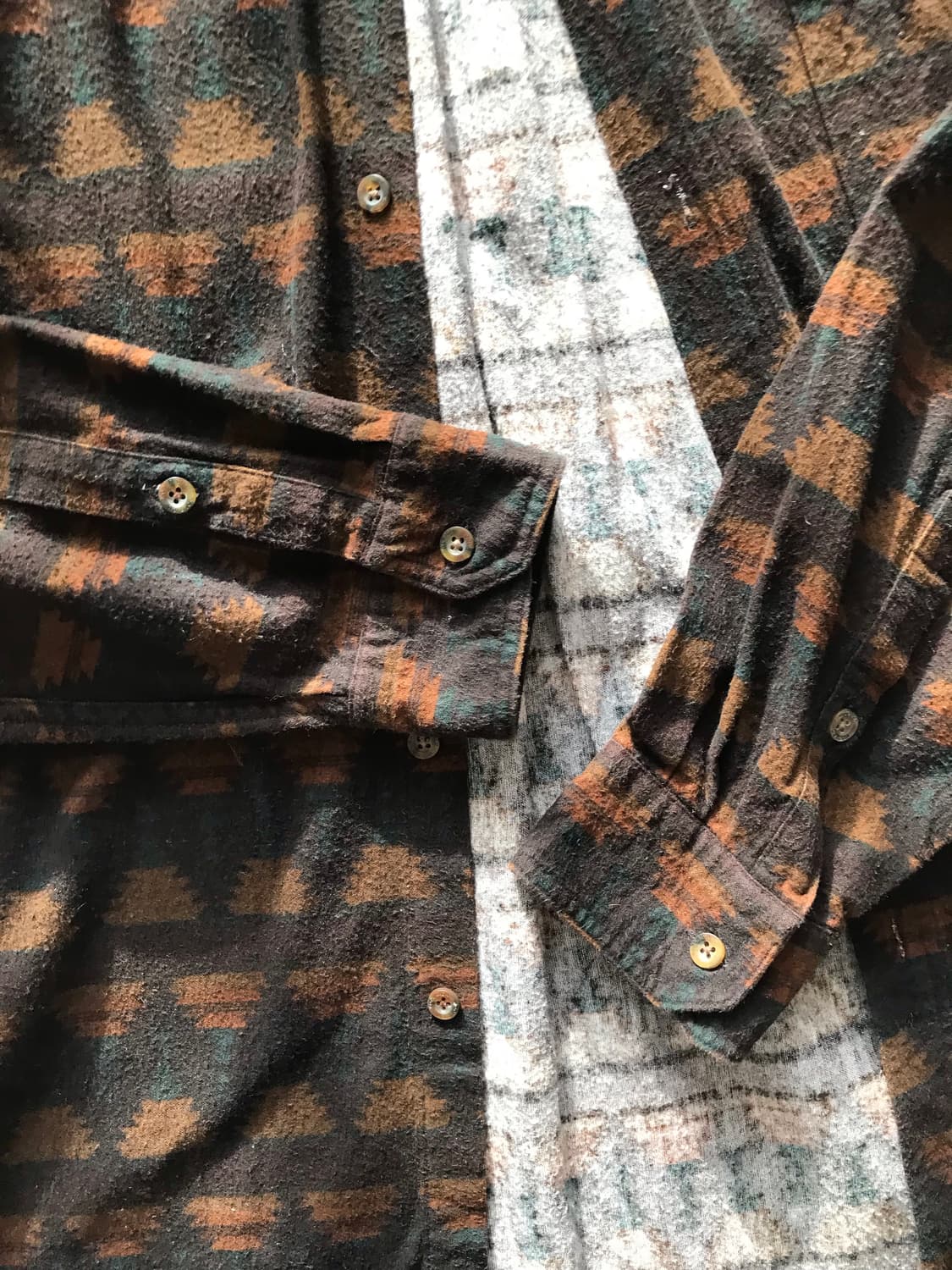 WOOLRICH 울리치 빈티지 원 포켓 패턴 셔츠 MAN XXL 상품이미지4