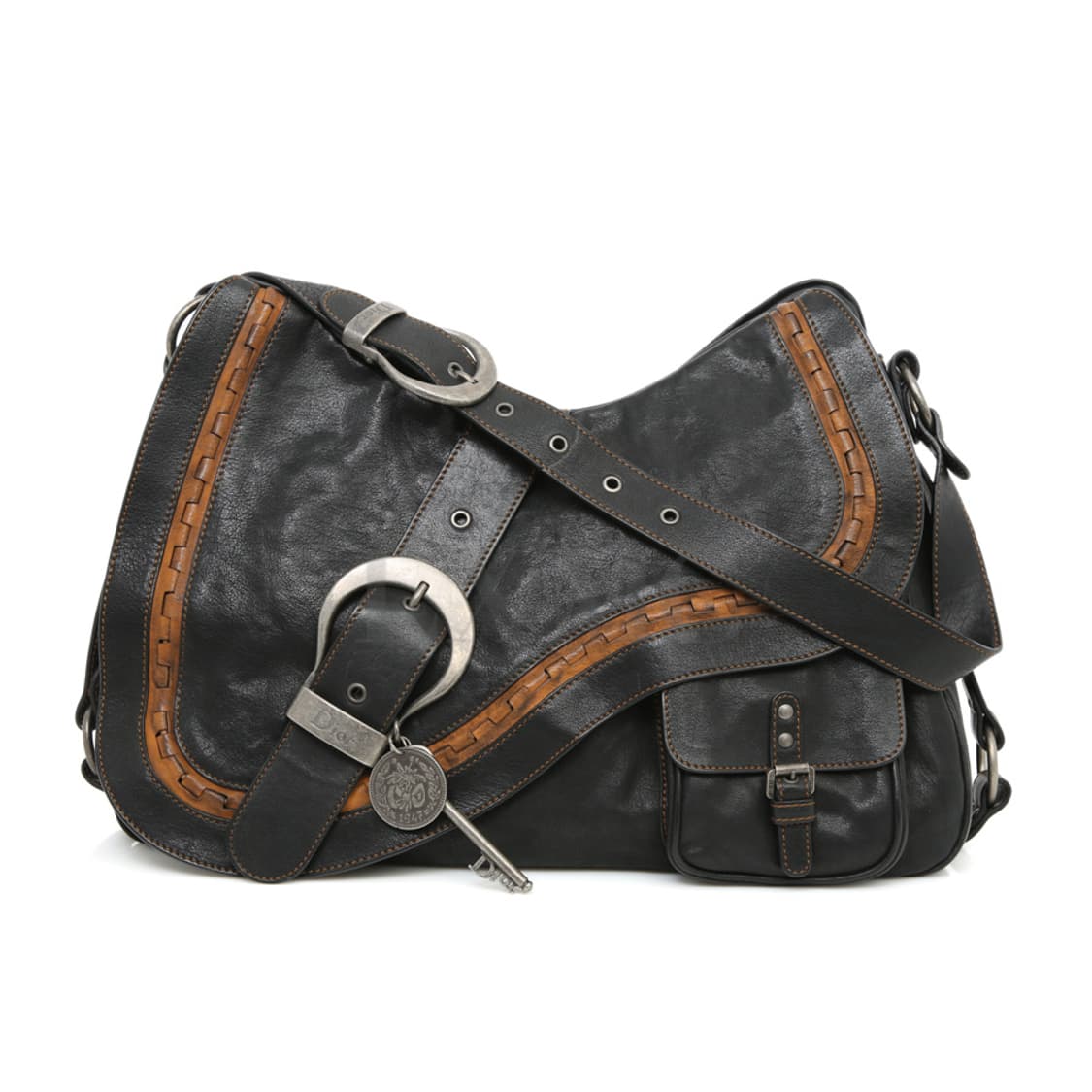 디올 빈티지 더블 가우초 새들 숄더백 가우쵸 라지 상품이미지1