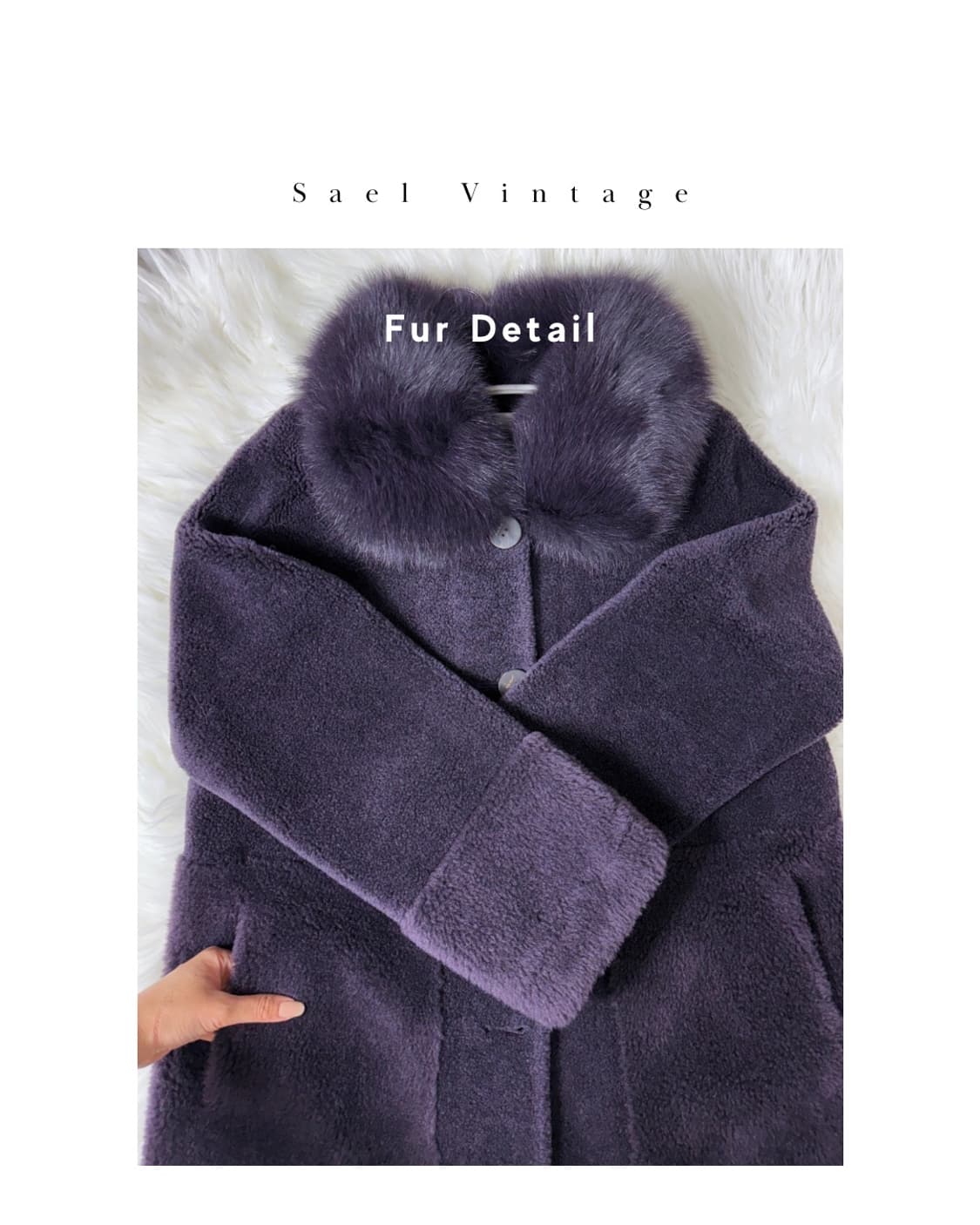 칼 라거펠트 폭스퍼 양모 롱코트 상품이미지6