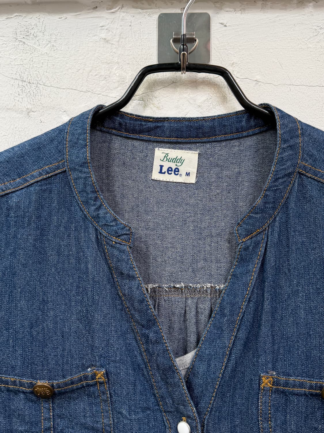 Lee 리 스냅 버튼 데님 청 원피스 M 상품이미지2